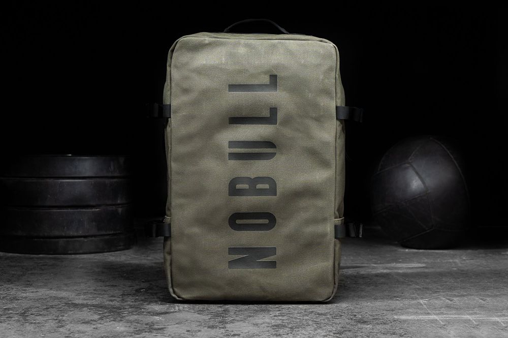 NOBULL Ruksaci - Nobull Waxed Canvas Zelene (978201-UIE)